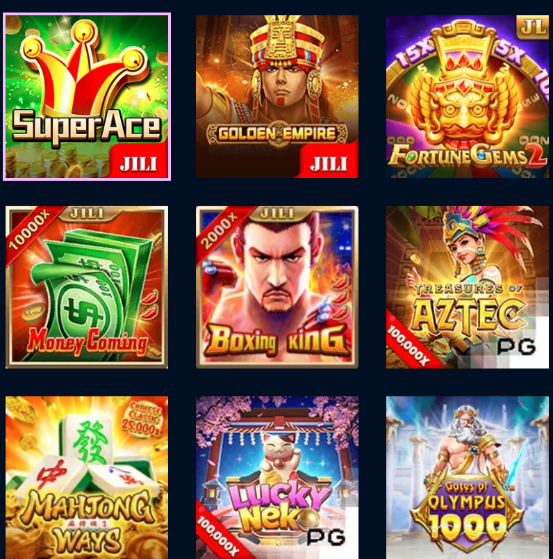 Giao diện chính của XENG Casino Online với các trò chơi casino hiện đại